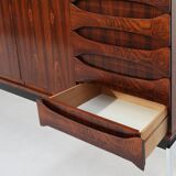 Belgian Mid-Century rosewood highboard 1960