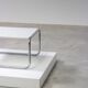 Bauhaus coffee table with chrome tubular frame and Formica top