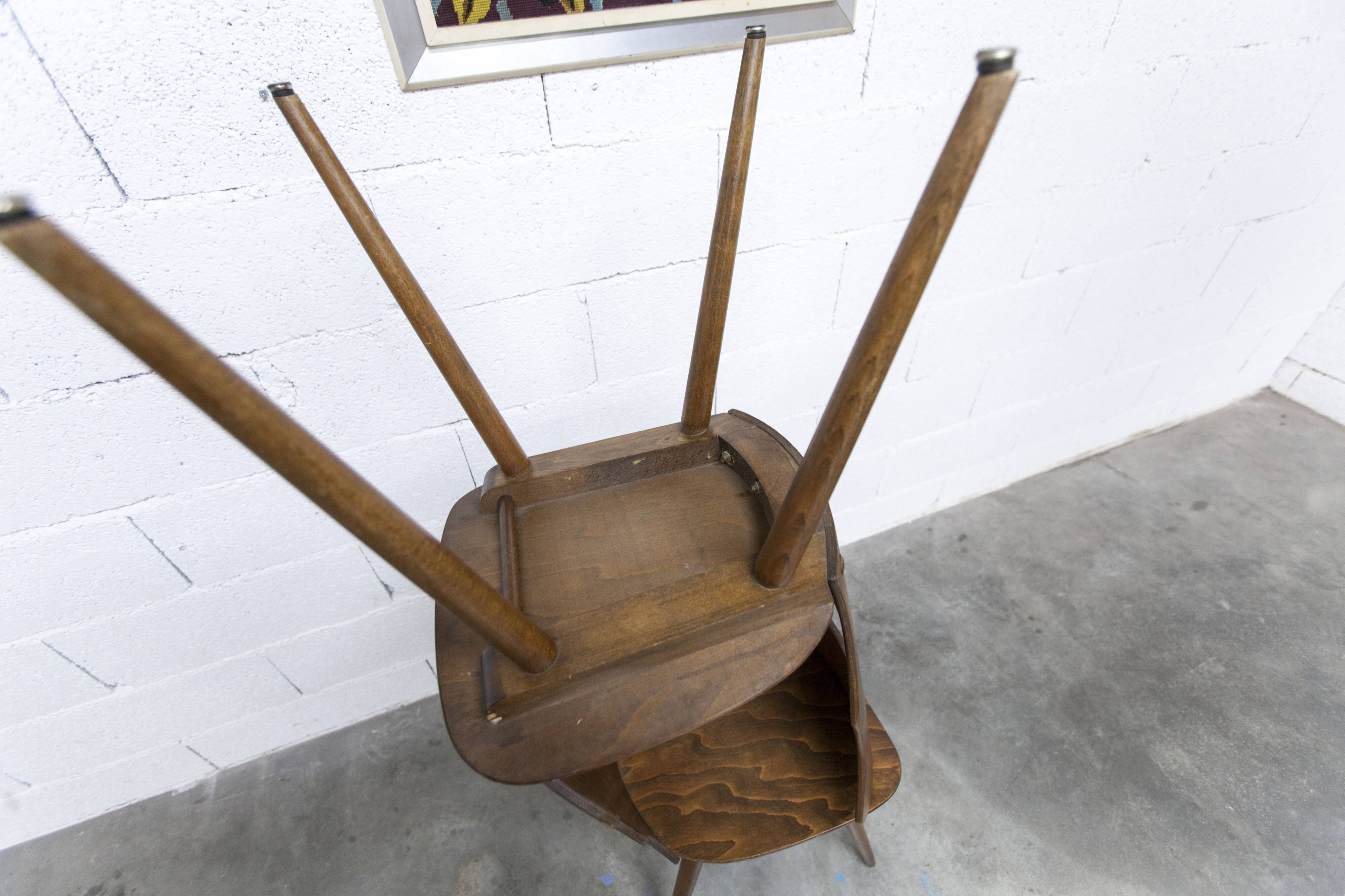 Paire de chaises Baumann modèle Gentiane 1960