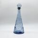 Carafe "fonds marins" verre bleu – Empoli, 1970s