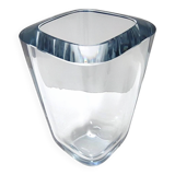 Thick Transparent Glass Vase by Strombergshyttan, Sweden