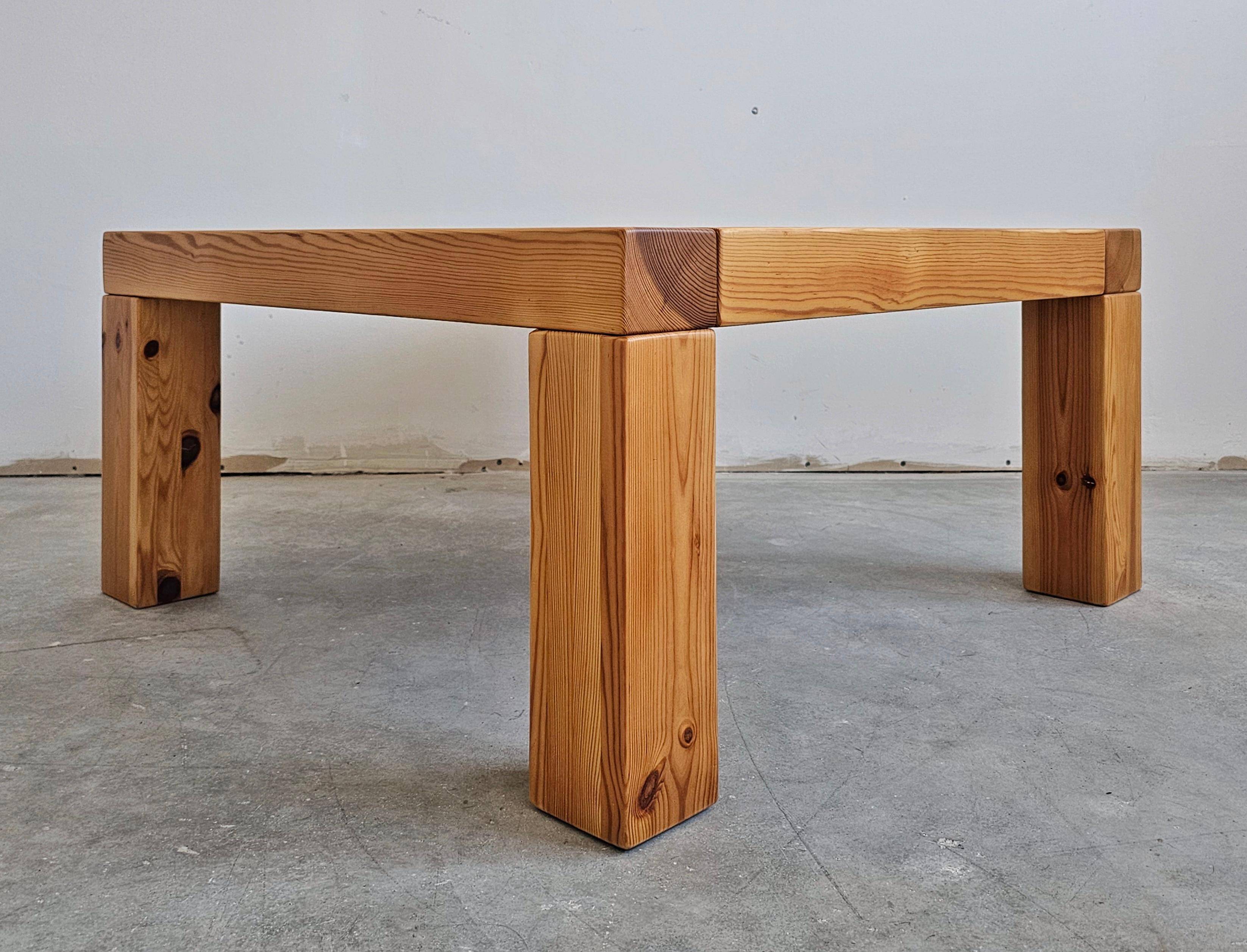 Mid Century side table in pine by Jaob Kielland Brandt