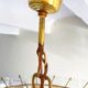 Chandelier frame Fontana Arte Murano 1970 Crystal