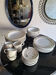 Vintage graphic table service Italy 90s