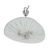 Suspension en verre du milieu du siècle Inva Litoměřice, années 1970.
