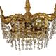 2 appliques Strass - dorées - Années 60