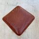 Square high bar stools in solid wood with burgundy leather 83cm