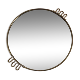 Mirror tray with brass rim 33cm