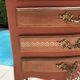 Pair of revamped bohemian / berber bedside tables with the heart "life is beautiful"
