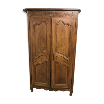 Wardrobe Louis XV style walnut wood