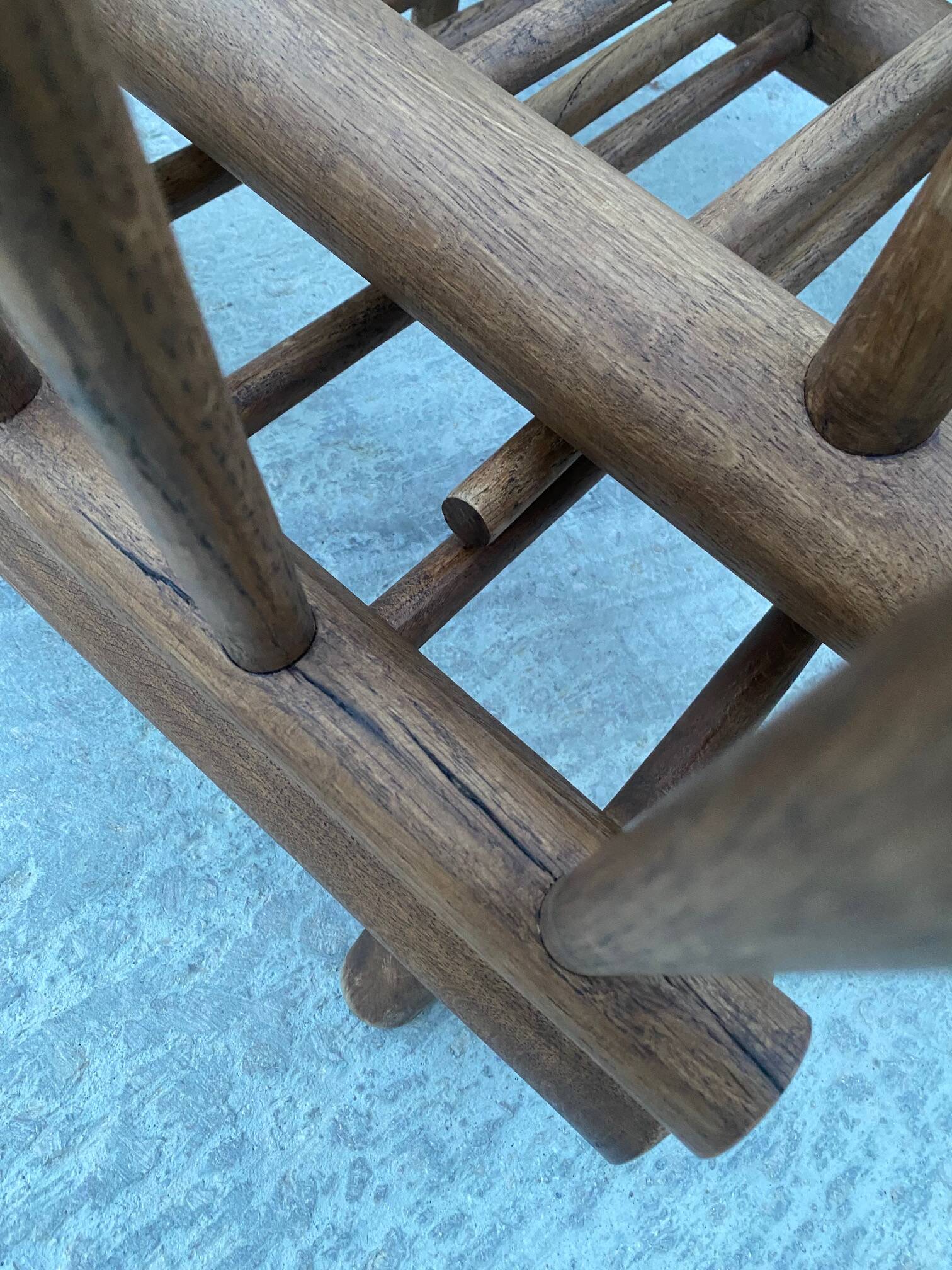 Charlotte Perriand Pair of oak lounge chairs Les Arcs 1600