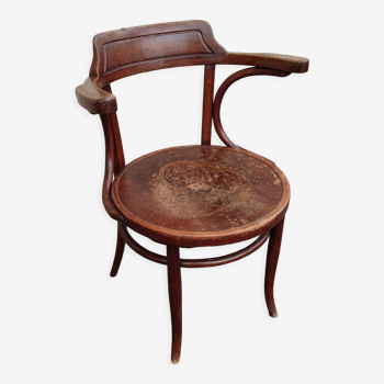 Fauteuil de bureau de la fin du XIXème siècle par Jacob et Joseph Kohn à Vienne, Autriche