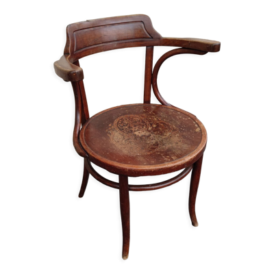 Fauteuil de bureau de la fin du XIXème siècle par Jacob et Joseph Kohn à Vienne, Autriche