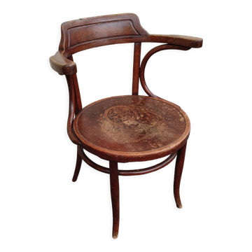 Late 19th-century office chair by Jacob and Joseph Kohn in Vienna, Austria