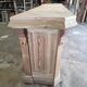 Bistro counter with a Hungarian point design.