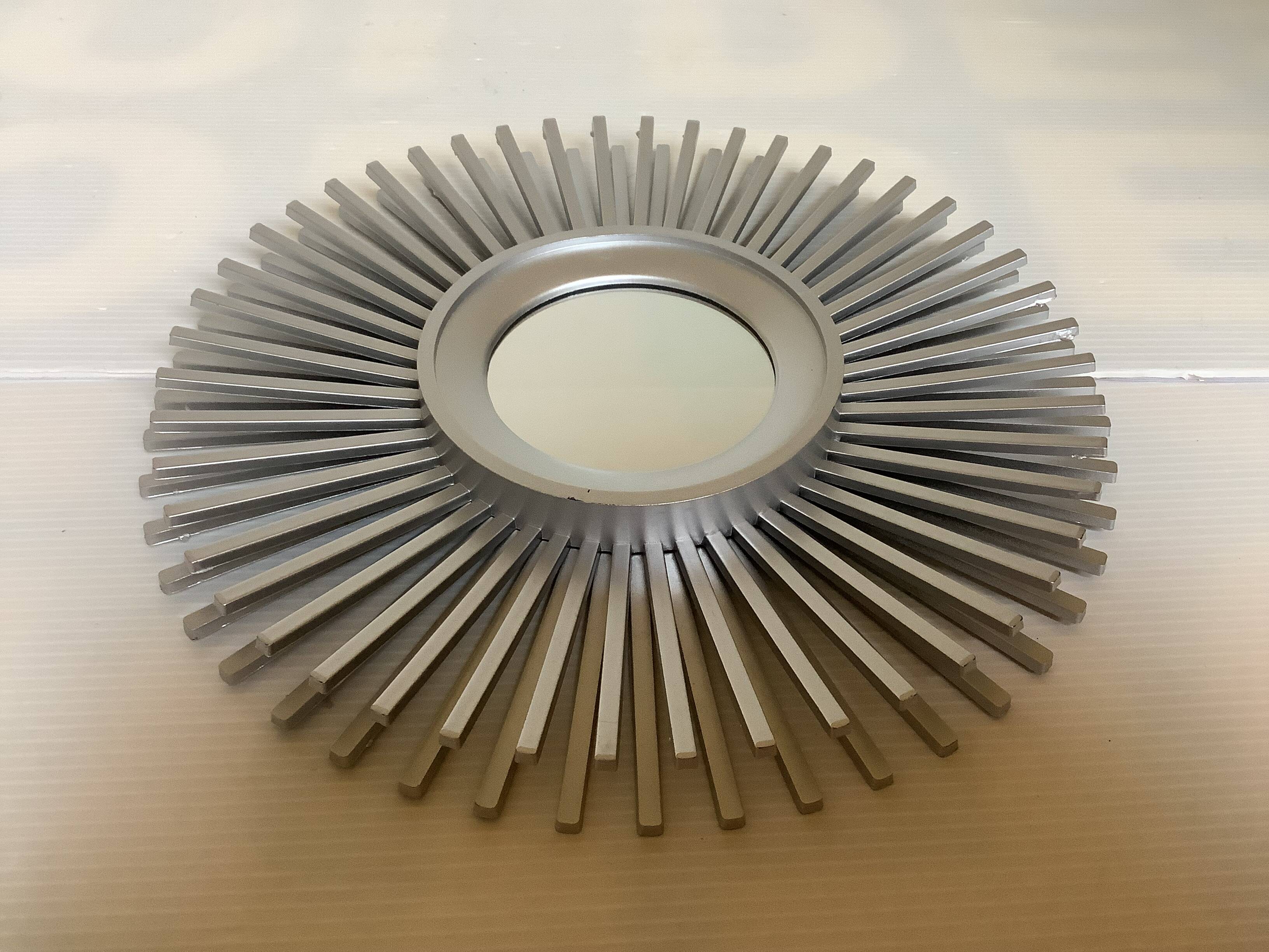 Pair of silver sun mirrors