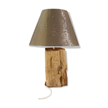 Lampe sur poutre en chêne ancienne