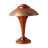 Desk lamp mushroom copper metal art deco 1930 1940