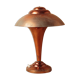 Desk lamp mushroom copper metal art deco 1930 1940