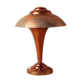 Desk lamp mushroom copper metal art deco 1930 1940