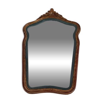 Miroir au mercure en bois multicolore
