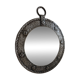 Brutalist mid-century round wall mirror c.1950