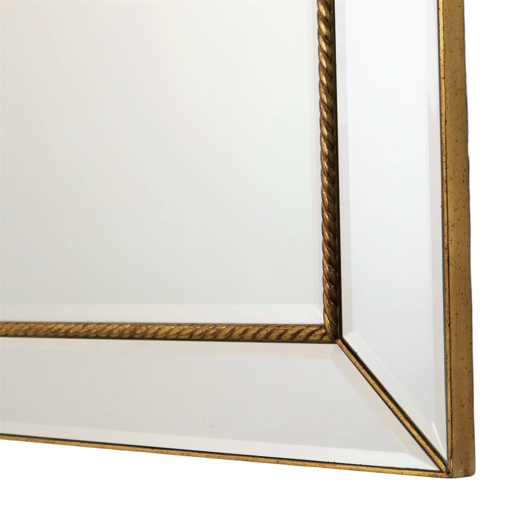 Deknudt Hollywood Regency Faceted XL Vintage Mirror 112 cm