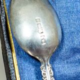 Antique English Silver Teaspoons, 1906, Set of 13