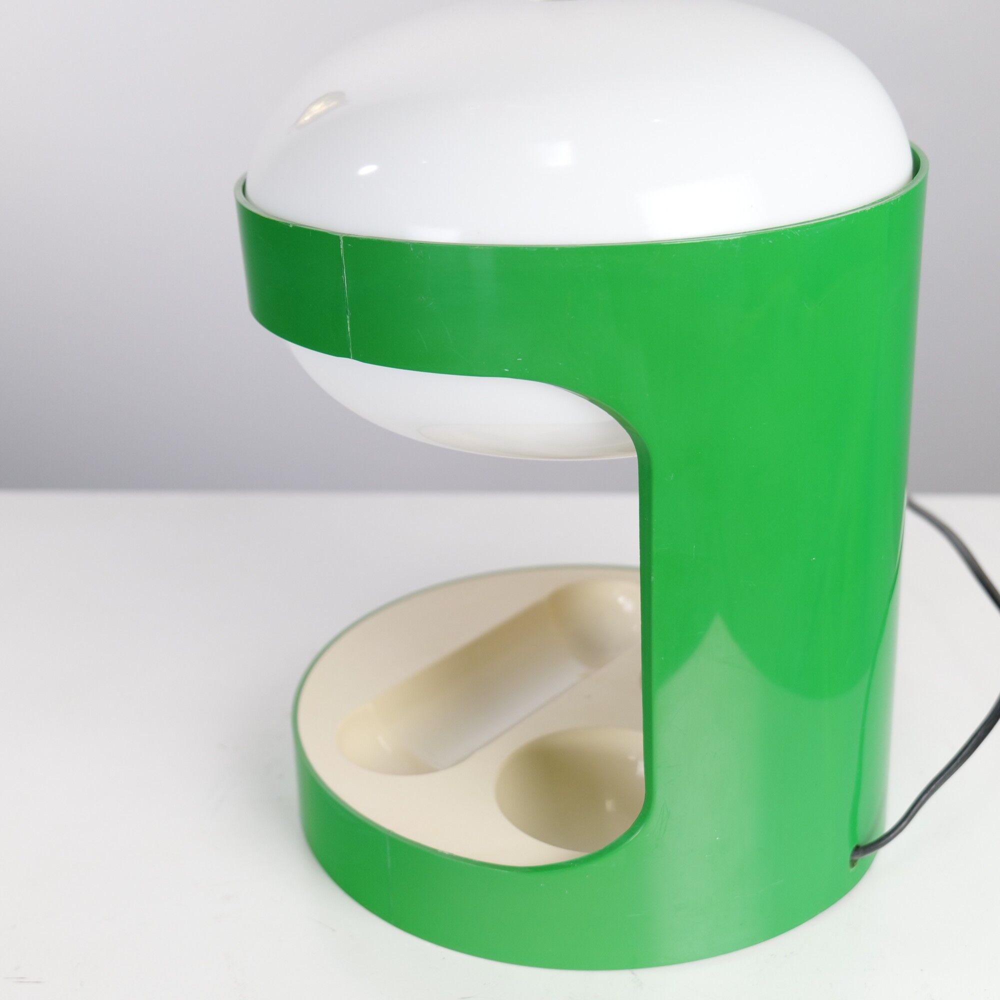 Green KD 29 lamp by Joe Colombo for Kartell