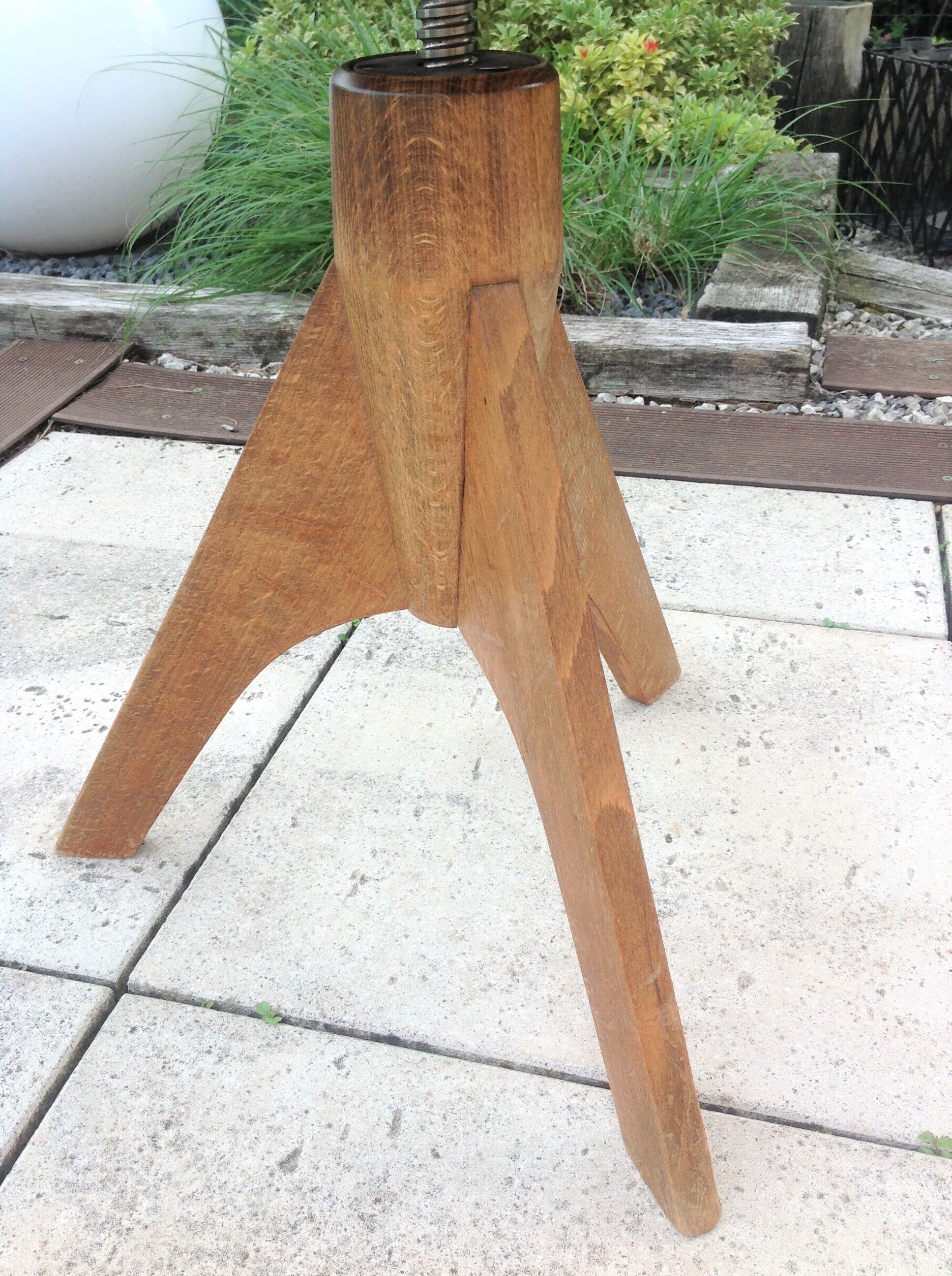 Vintage tripod foot piano stool 60s-70s