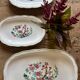 Set of 3 vintage relish dishes, "Indian Tree" model by Digoin