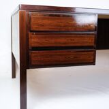 Desk made In Rosewood By Omann Jun. Møbelfabrik From 1960s