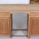 Office with two boxes in rustic pine