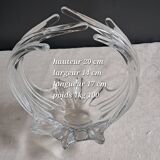 Art Deco crystal basket