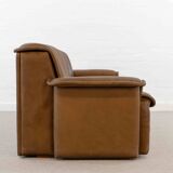 Modular De Sede Sofa DS-12 in cognac leather, 70s