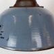 Industrial Grey Enamel and Cast Iron Pendant Light, 1960s