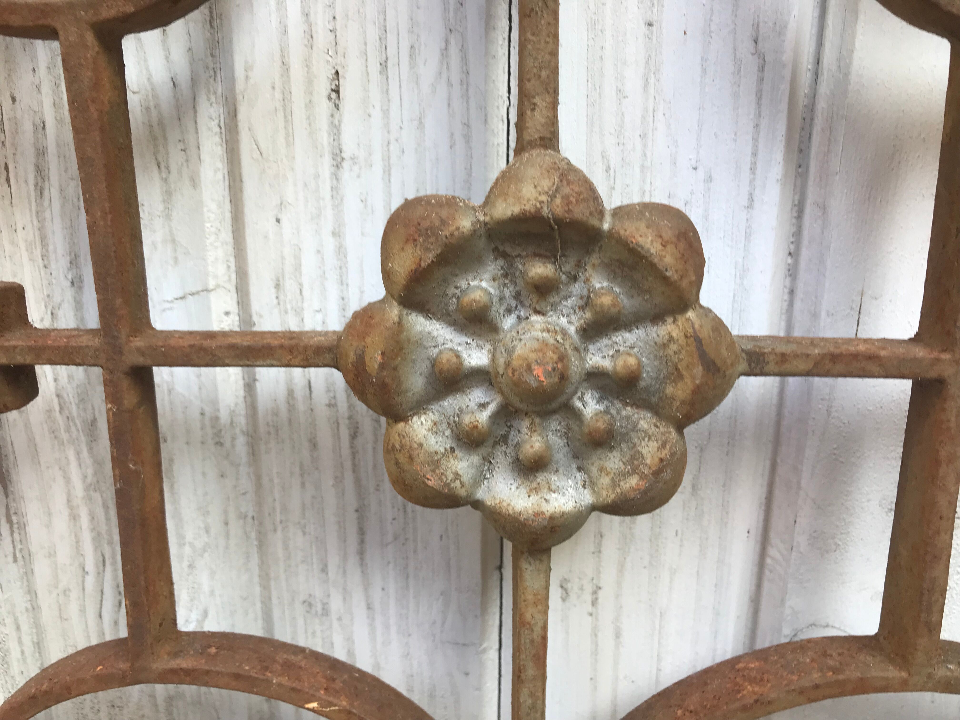 2 cast iron door grilles