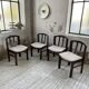 4 Scandinavian mahogany chairs