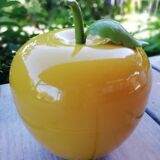 Mustard yellow ice cube apple