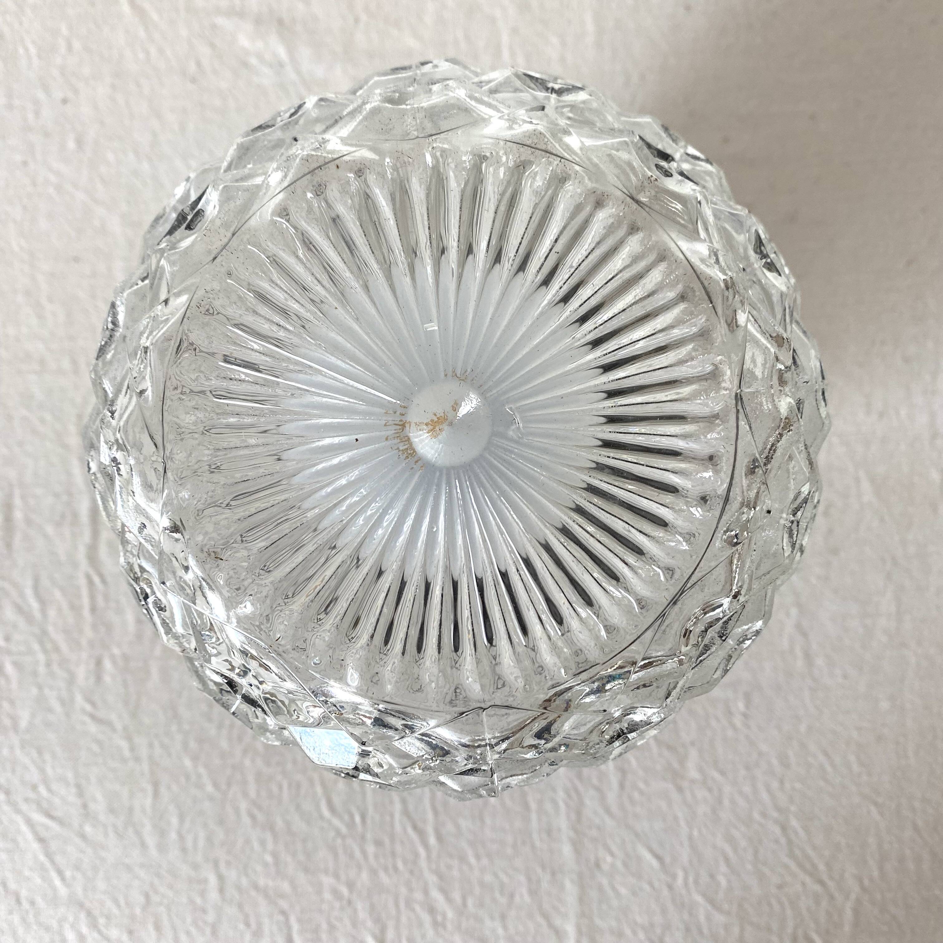 Vintage molded glass ceiling light