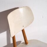 Vintage white chairs (circa 1960). 3-piece set #1