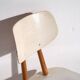Chaises blanches vintage (vers 1960). Ensemble 3 pièces #1