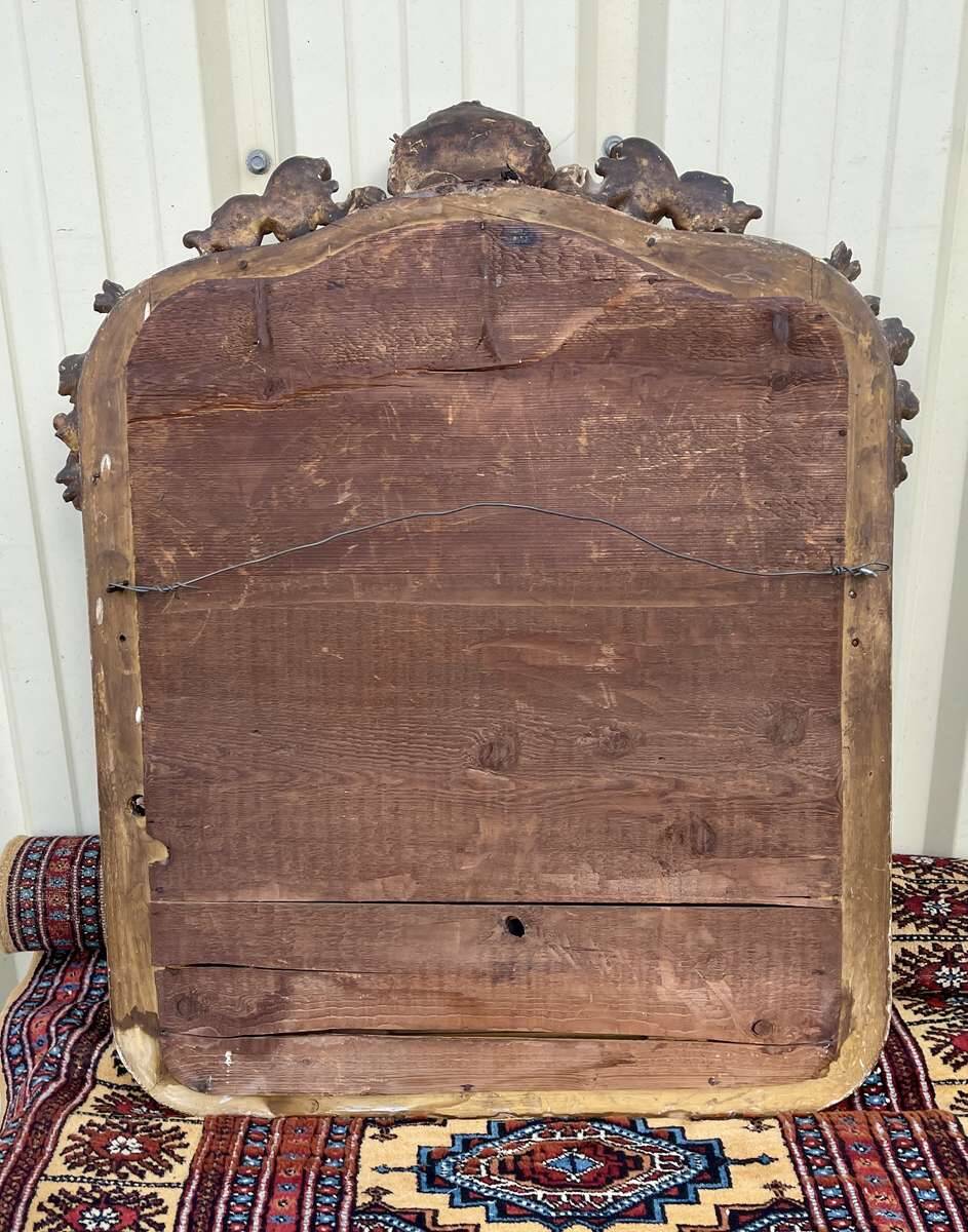 Louis XV mirror, early 19th century, restored.