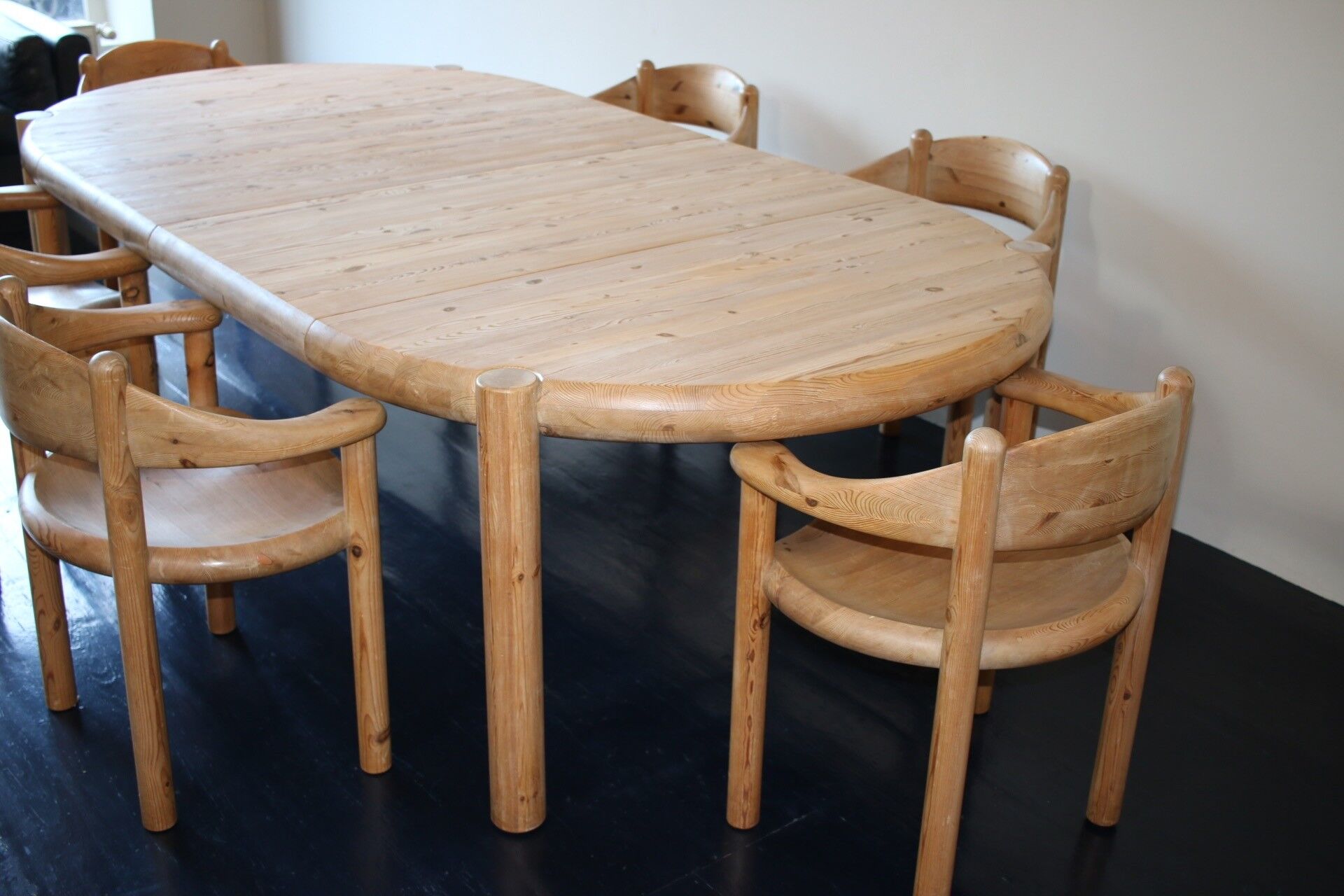 Table à manger en pin massif par Rainer Daumiller pour Hirtshals Savværk - 1971