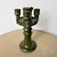 Antique Tamegroute candle holder oil lamp pottery Morocco terracotta