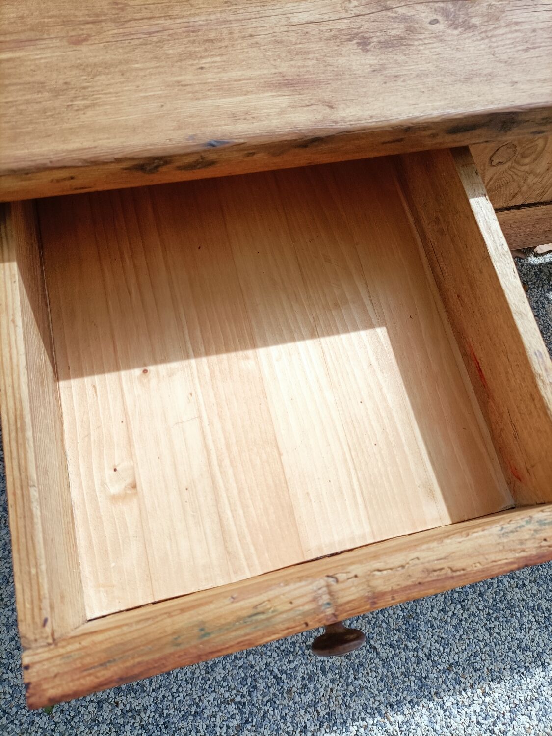 Large old farmhouse table 8 drawers