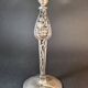 Art Nouveau lamp base – Hammered metal & stylised Ginkgo leaves –