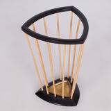 Restored MidCentury Beech Umbrella Stand, Revived Polish, Czechia, 1950s