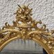 Miroir medaillon dore du xix ème siecle