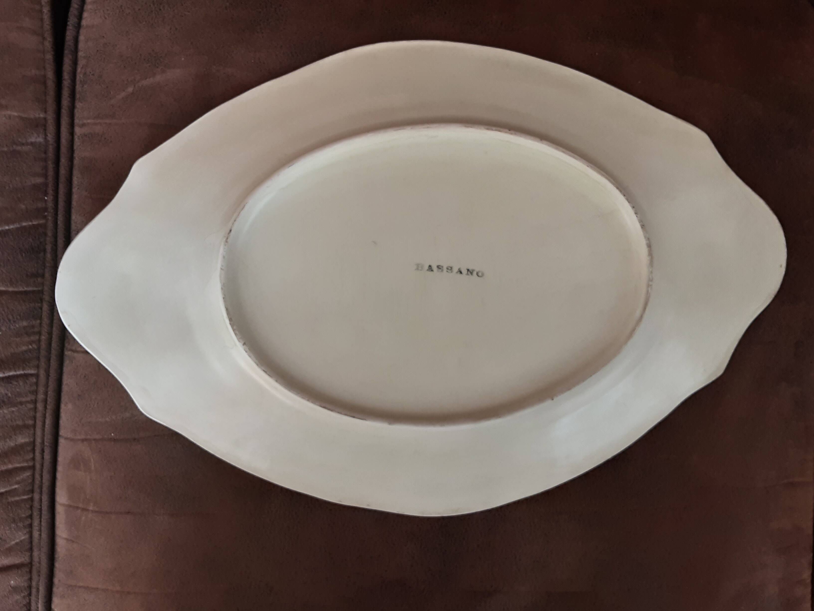 Large Bassano ceramic dish